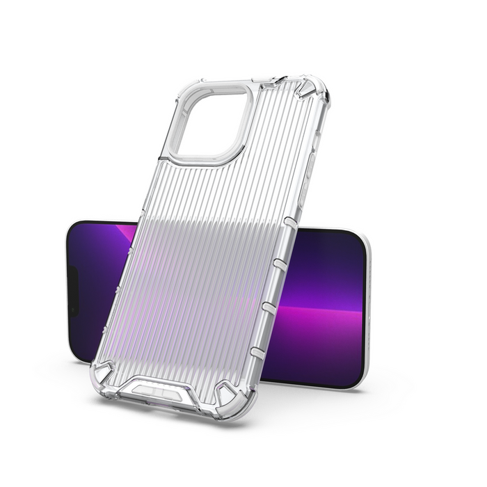 Ombre Protect Case for iPhone 14 Pro Max pink and blue armored case