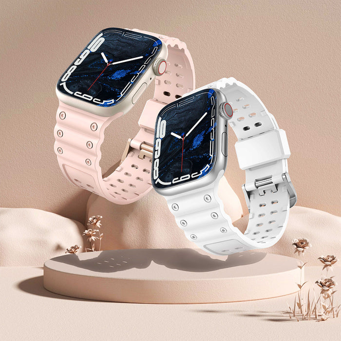 Strap Triple Protection for Apple Watch 38 / 40 / 41 mm band bracelet - white