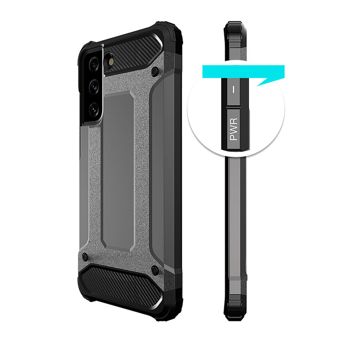 Hybrid Armor case for Samsung Galaxy S23+ armored hybrid cover blue