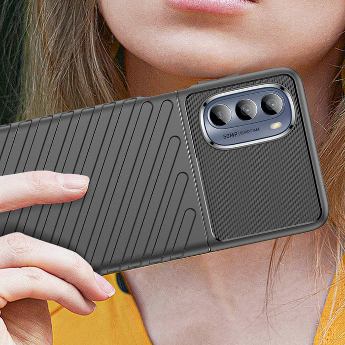 Thunder Case for Motorola Moto G62 5G silicone armor case black