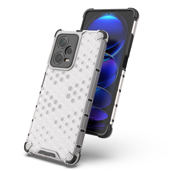 Honeycomb case for Xiaomi Redmi Note 12 Pro+ armored hybrid cover black