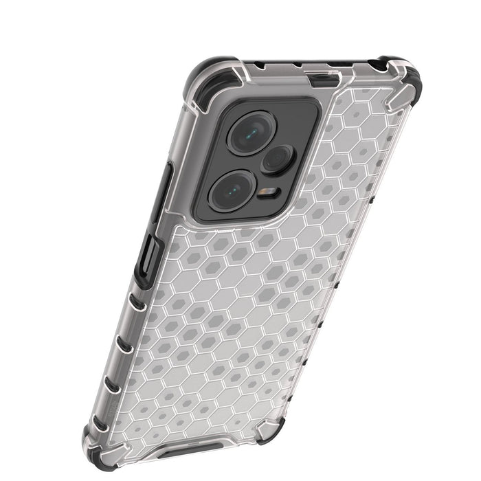 Honeycomb case for Xiaomi Redmi Note 12 Pro+ armored hybrid cover black