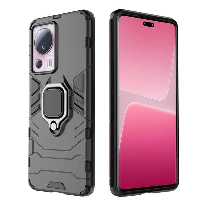 Ring Armor case for Xiaomi 13 Lite armored cover magnetic holder ring black