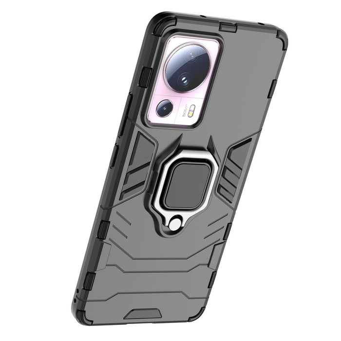 Ring Armor case for Xiaomi 13 Lite armored cover magnetic holder ring black