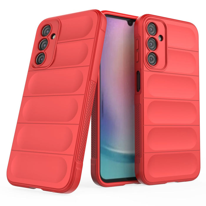 Magic Shield Case for Samsung Galaxy A24 4G flexible armored cover red