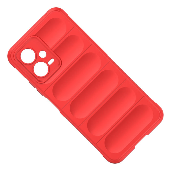 Magic Shield Case for Xiaomi Redmi Note 12 5G / Poco X5 5G Flexible Armor Cover Red