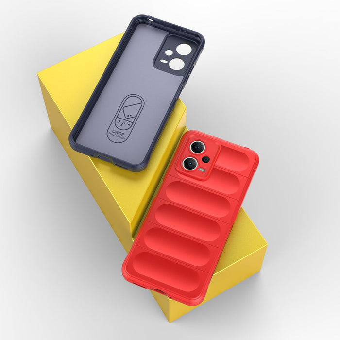 Magic Shield Case for Xiaomi Redmi Note 12 5G / Poco X5 5G Flexible Armor Cover Red