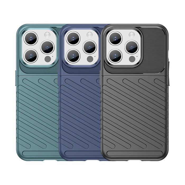 Armored iPhone 15 Pro Thunder Case - black