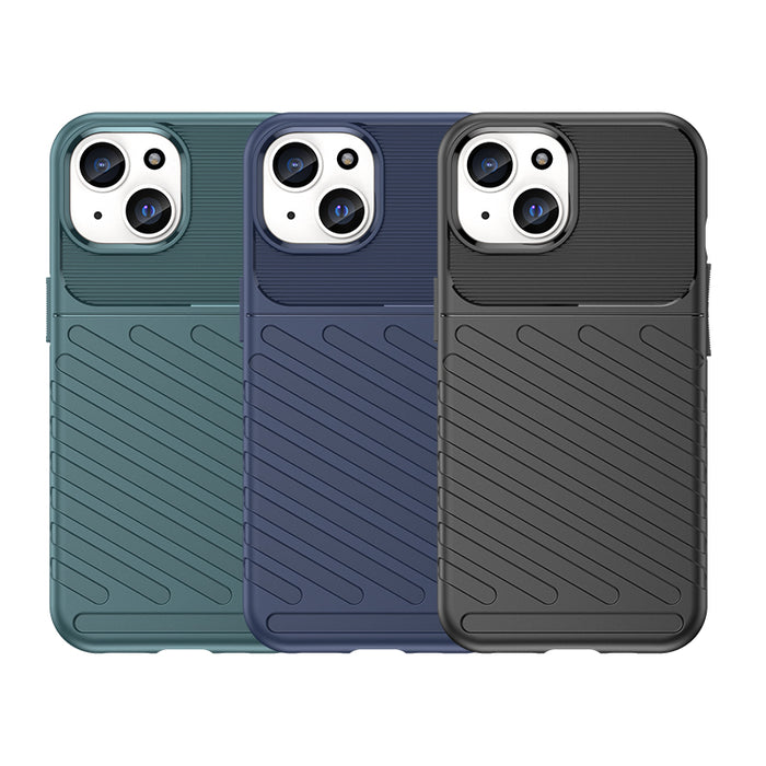 Armored iPhone 15 Thunder Case - blue