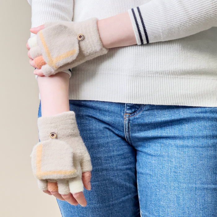 Women's/children's winter phone gloves - white