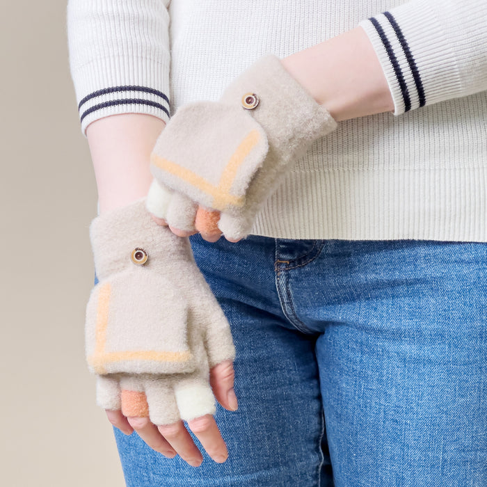 Women's/children's winter phone gloves - white