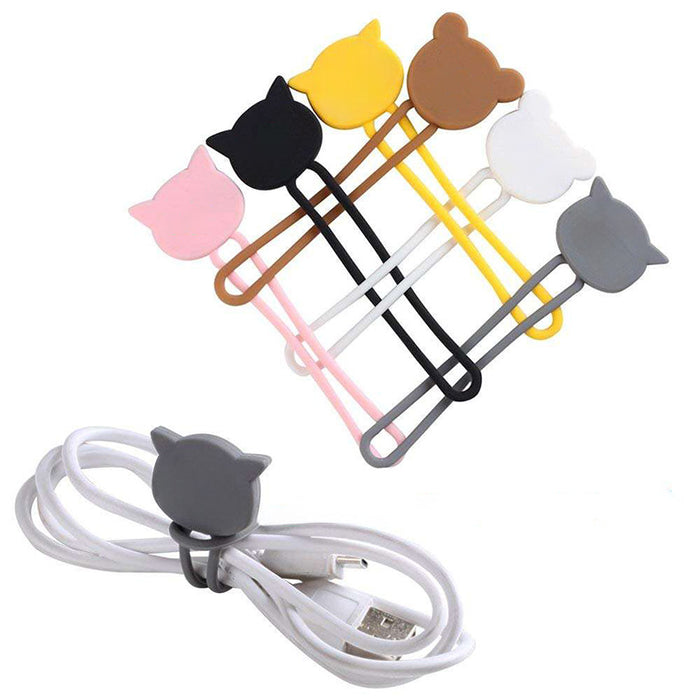 Silicone cable reel - brown
