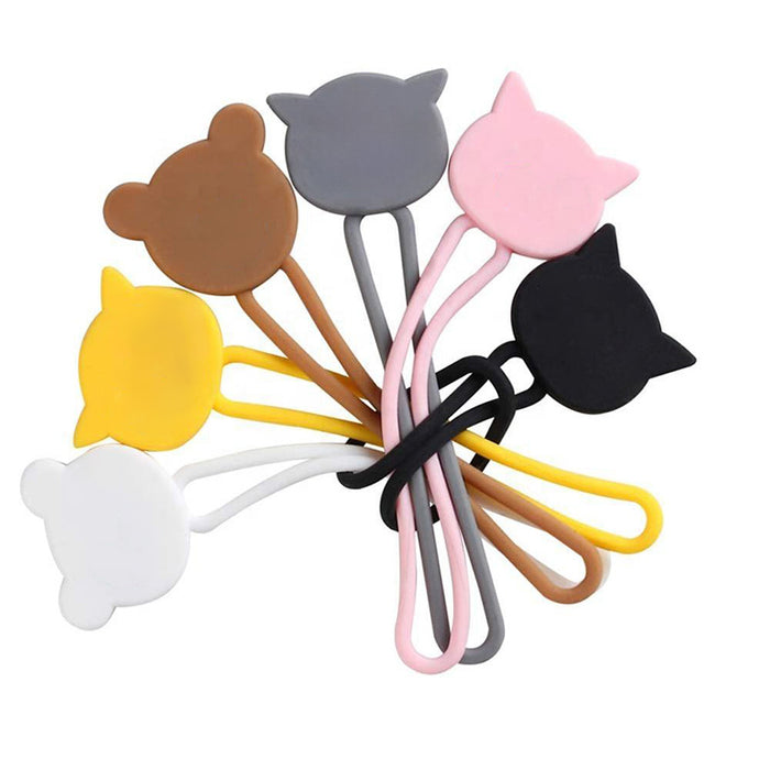 Silicone cable reel - brown