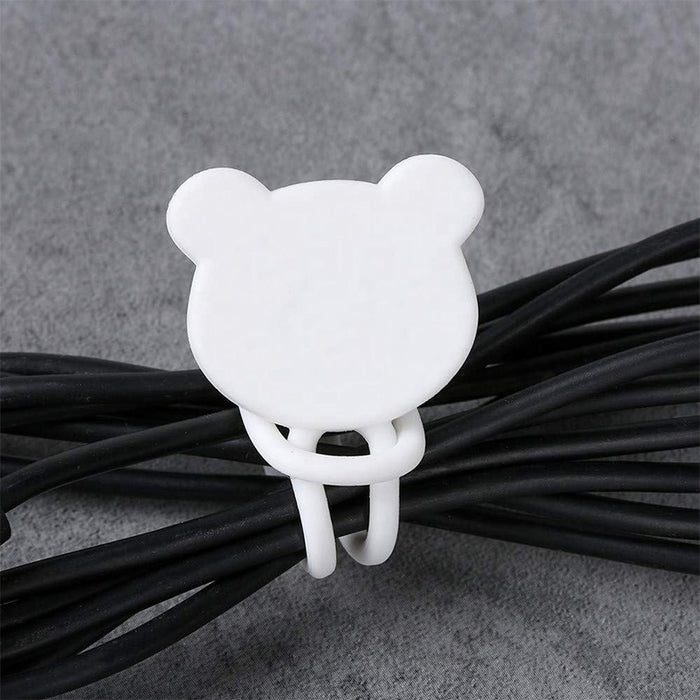 Silicone cable reel - brown