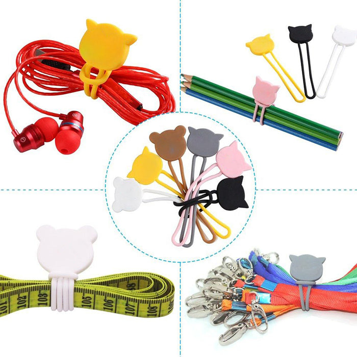 Silicone cable reel - yellow