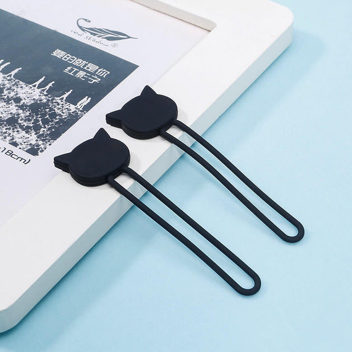 Silicone cable reel - black
