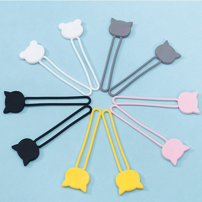 Silicone cable reel - black