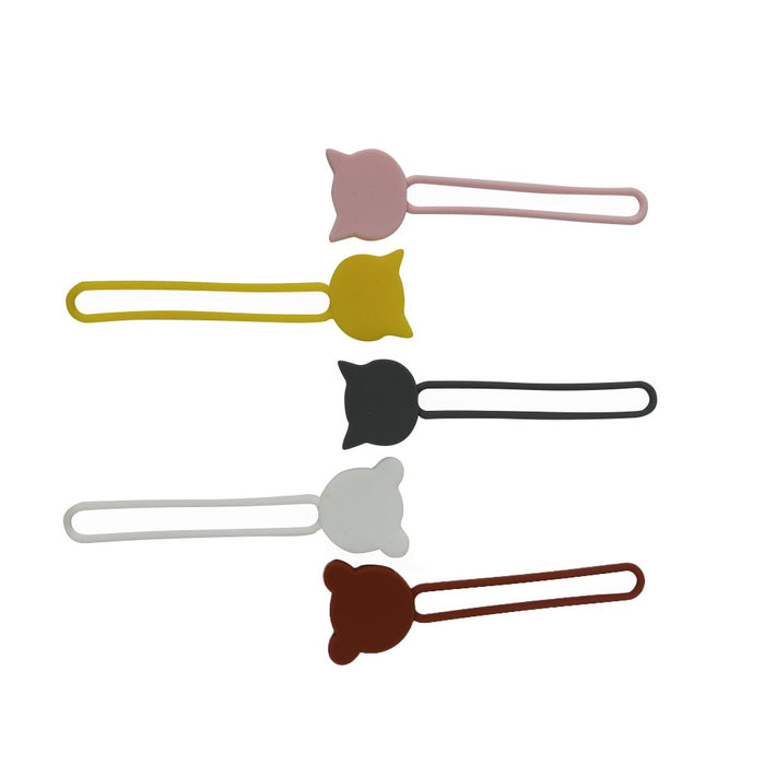 Silicone cable reel - black
