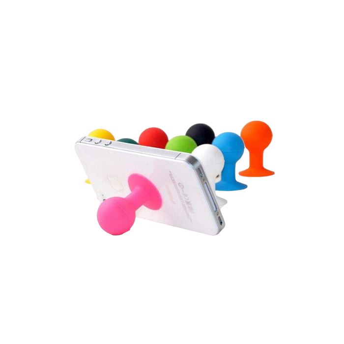 Phone holder with a round head - red