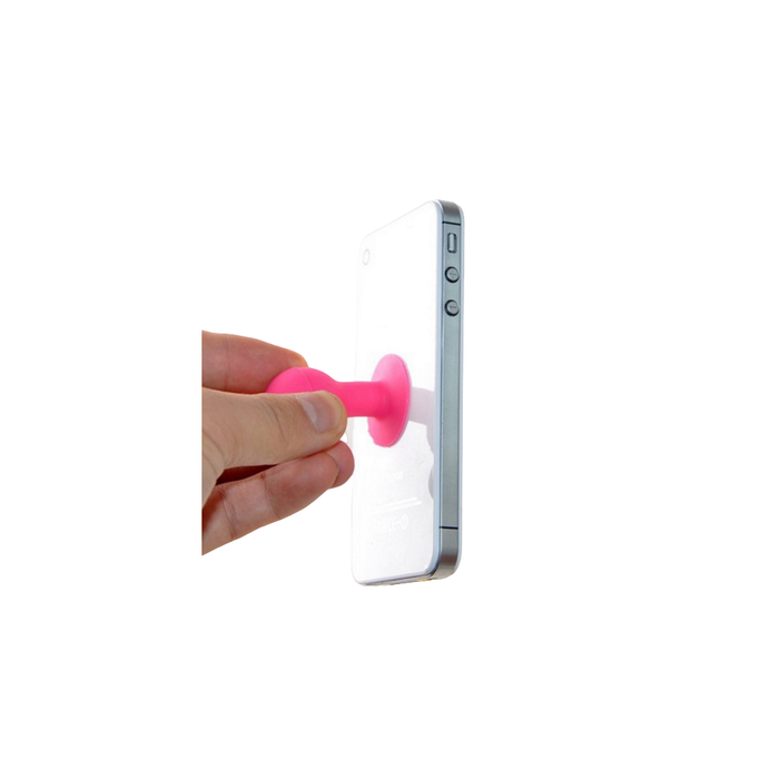 Phone holder with a round head - red