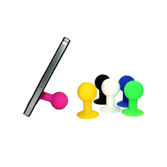 Phone holder with a round head - red