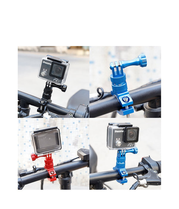 Sports camera holder for a bicycle