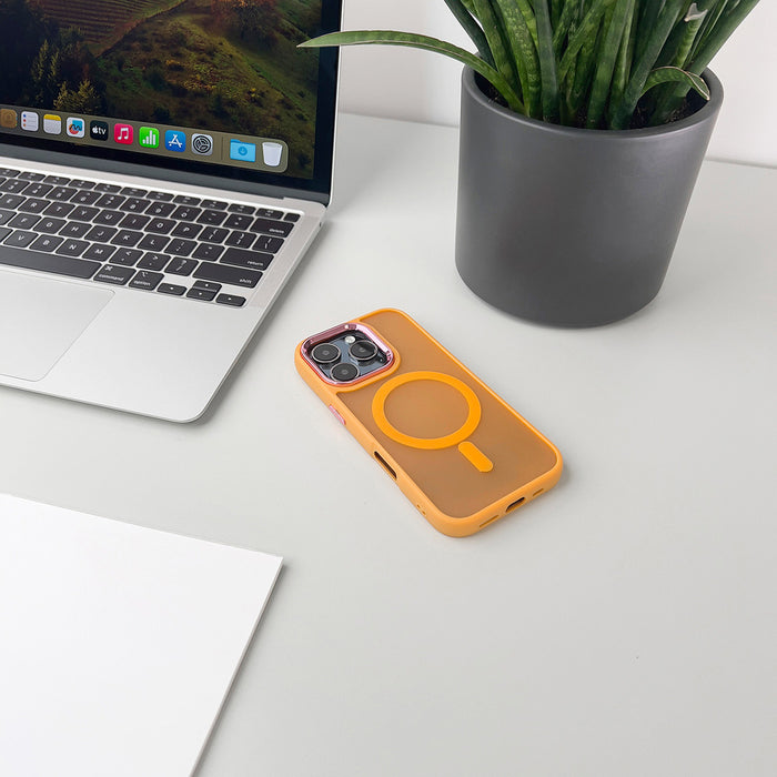 Magnetic Collection MagSafe iPhone 16 Case - Orange