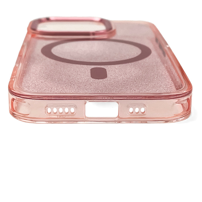 Glitter Case MagSafe for iPhone 16 Pro Max - pink with glitter