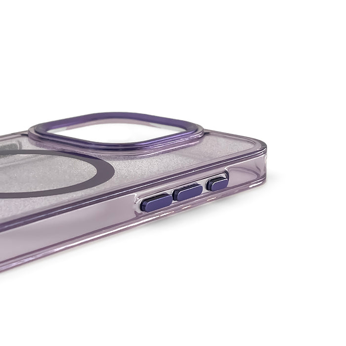 Glitter Case MagSafe for iPhone 16 Plus - purple with glitter