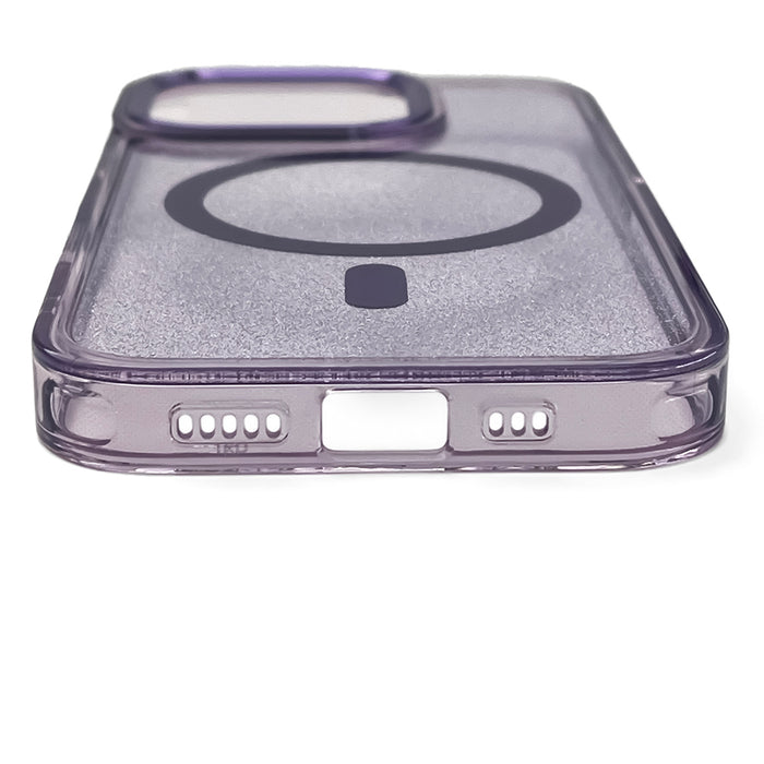 Glitter Case MagSafe for iPhone 16 Plus - purple with glitter