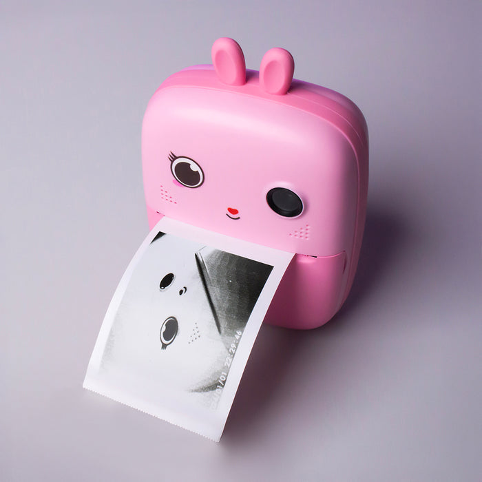 Mini Thermal Printer for Kids with Camera and Camcorder - Pink