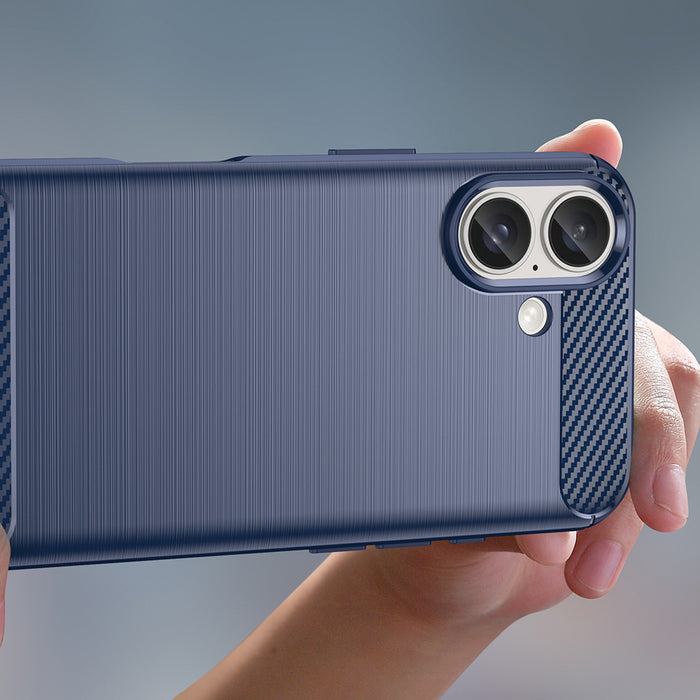 Carbon Case for iPhone 16 Plus - Blue