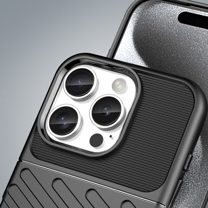 Thunder Case for iPhone 16 Pro Silicone Case - Black