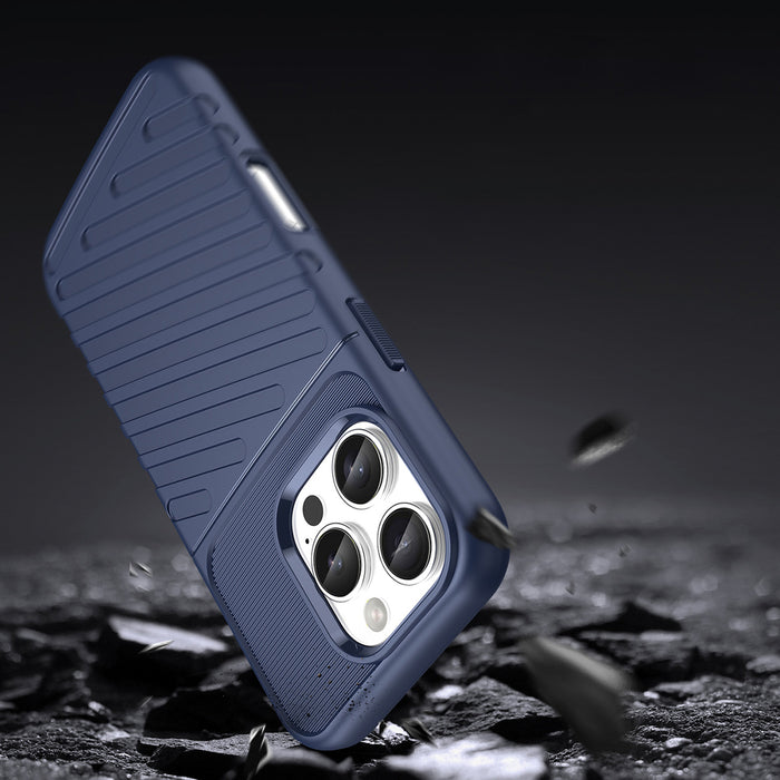 Thunder Case for iPhone 16 Pro Silicone Case - Blue