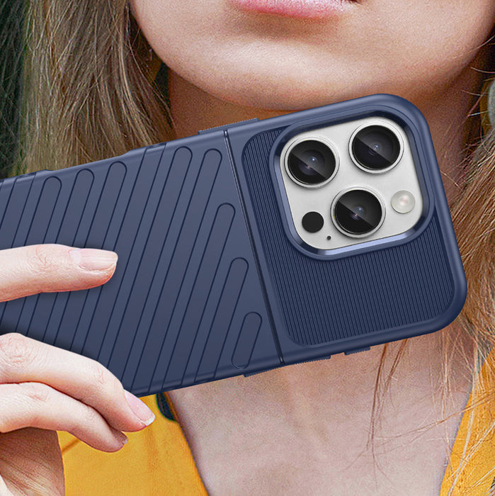 Thunder Case for iPhone 16 Pro Max Silicone Case - Blue