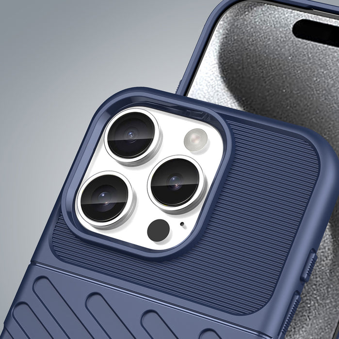 Thunder Case for iPhone 16 Pro Max Silicone Case - Blue