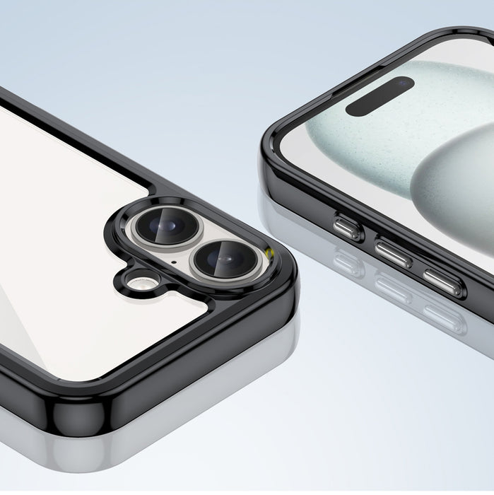 Outer Space Case with Gel Frame for iPhone 16 - Black