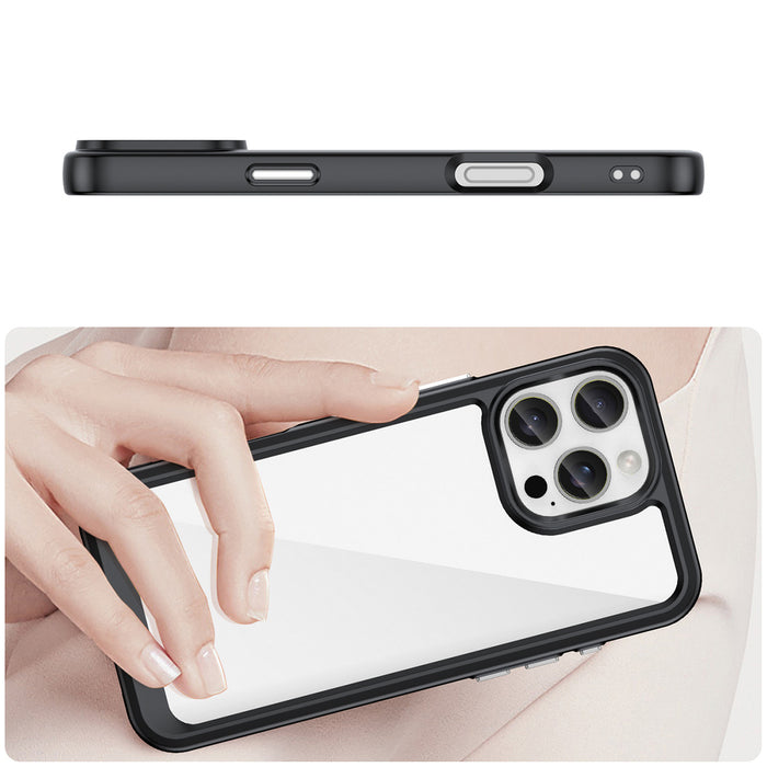 Outer Space Case with Gel Frame for iPhone 16 Pro Max - Black