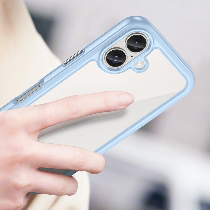Outer Space Case with Gel Frame for iPhone 16 Plus - Blue