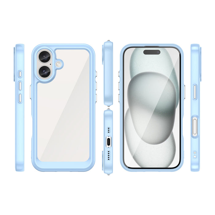 Outer Space Case with Gel Frame for iPhone 16 Plus - Blue