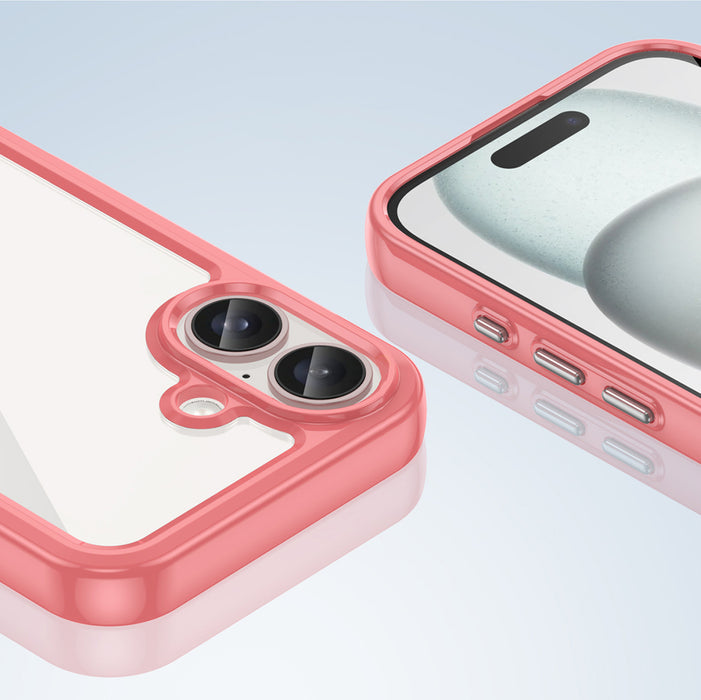 Outer Space Case with Gel Frame for iPhone 16 - Red