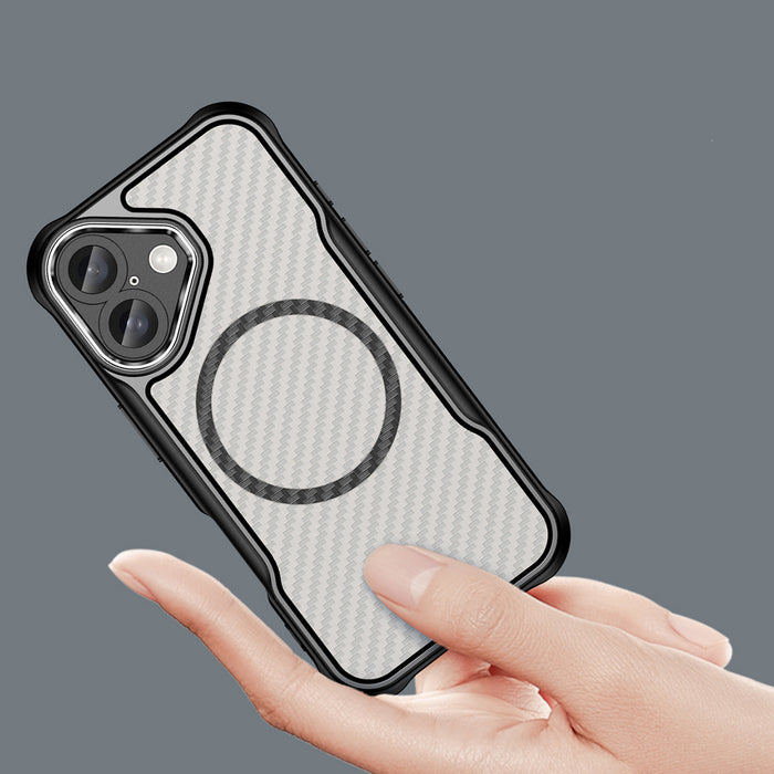 Leading Series MagSafe Silicone Case for iPhone 16 Plus - Black