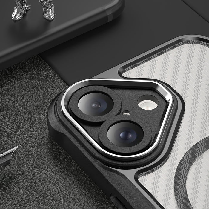 Leading Series MagSafe Silicone Case for iPhone 16 Plus - Black