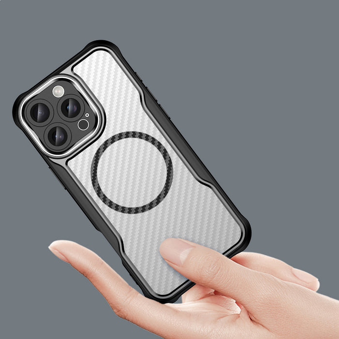 Leading Series MagSafe Silicone Case for iPhone 16 Pro - Black