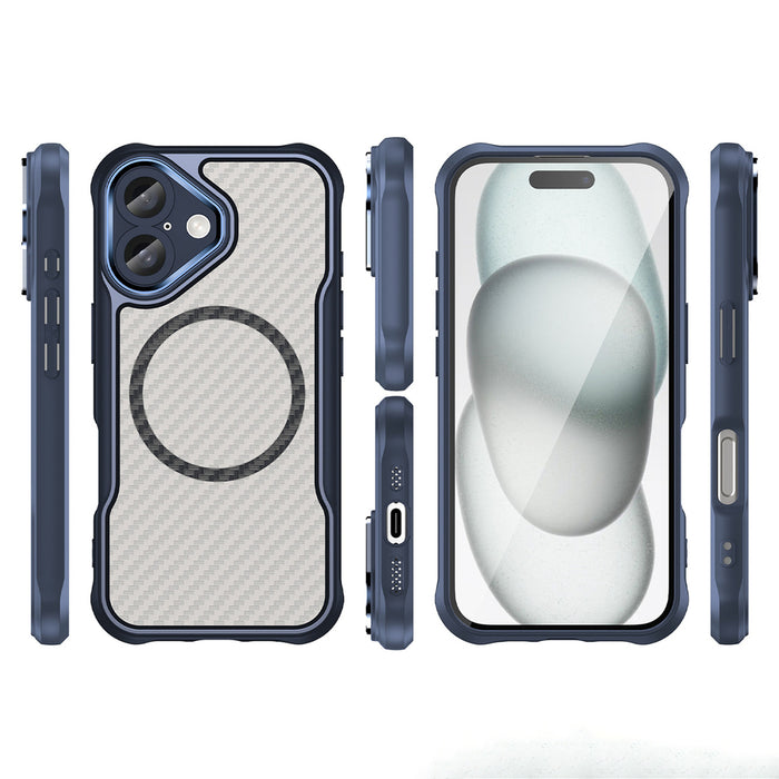 Leading Series MagSafe Silicone Case for iPhone 16 Plus - Blue