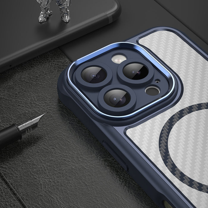 Leading Series MagSafe Silicone Case for iPhone 16 Pro - Blue