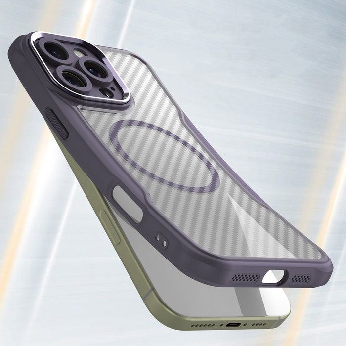 Leading Series MagSafe Silicone Case for iPhone 16 Pro Max - Purple