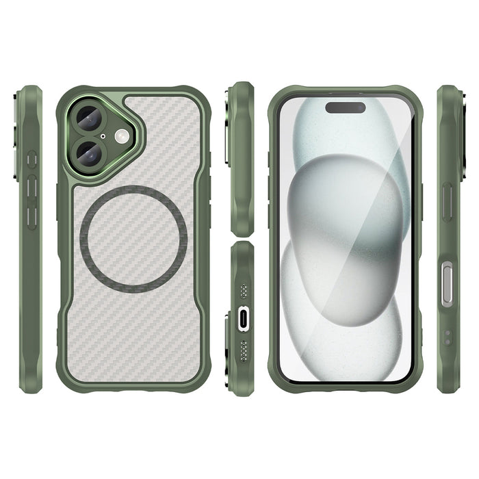 Leading Series MagSafe Silicone Case for iPhone 16 - Green