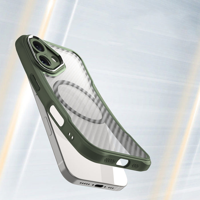 Leading Series MagSafe Silicone Case for iPhone 16 Plus - Green