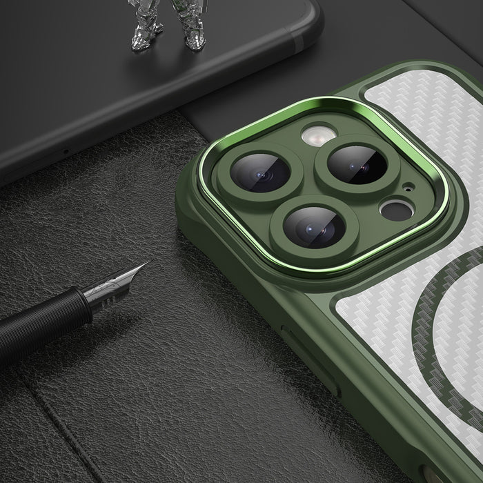 Leading Series MagSafe Silicone Case for iPhone 16 Pro Max - Green